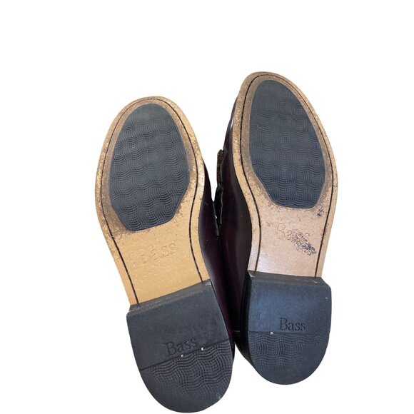 Bass Mens Brown Leather Tassel Slip-On Loafers Size 9EE SKU 8423 - Picture 7 of 15